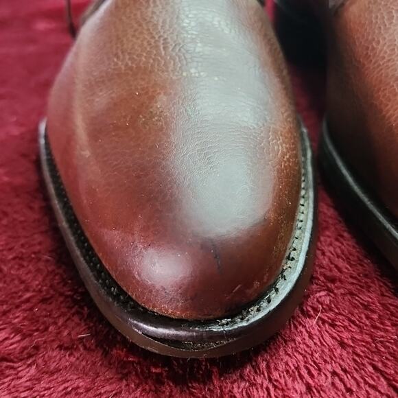 EMLING CHAUSSEUR BROWN LEATHER PEBBLED OXFORDS VERY ELEGANT MENS SIZE 11 - Picture 5 of 16